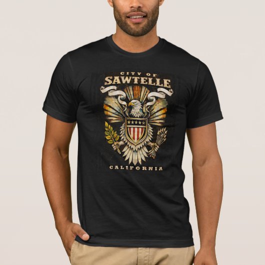 サワテル市 カリフォルニア州 Tシャツ (正面)