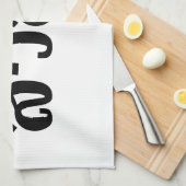 サワディー/こんにちは～タイ/タイ語文字 キッチンタオル (四つ折り)