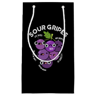 サワーグリおもしろいペスフルーツグレーププンプンダークBG スモールペーパーバッグ