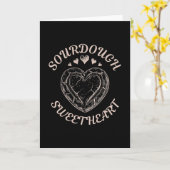 サワードゥ スイートハート 面白いバレンタイン ハートブレッド カード (黄色い花)