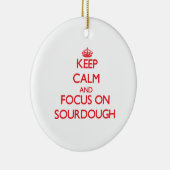 サワードウの平静そして焦点を保って下さい セラミックオーナメント (右)