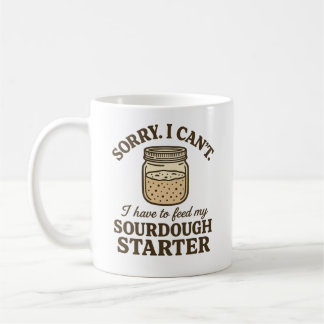 サワードウ・パン職人ジョーク 面白Tシャツ 自家製酵母を育て中 コーヒーマグカップ