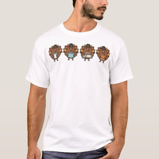 サワードウ・ベーカリー・ターキー・面白い・感謝祭 Tシャツ (正面)