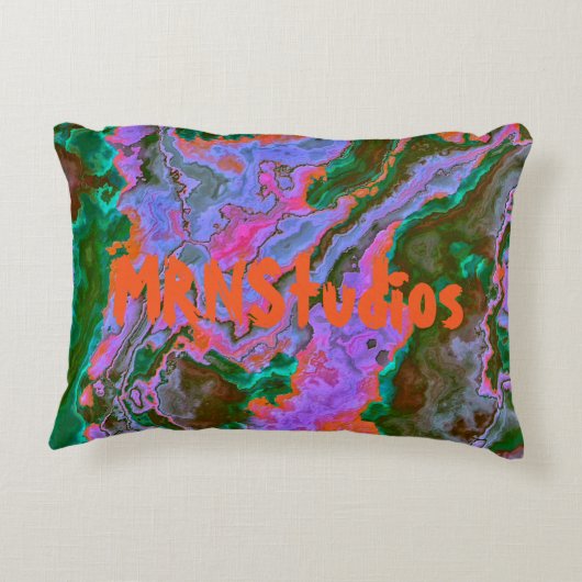 サワーマーブルアクセント枕 アクセントクッション (裏面)