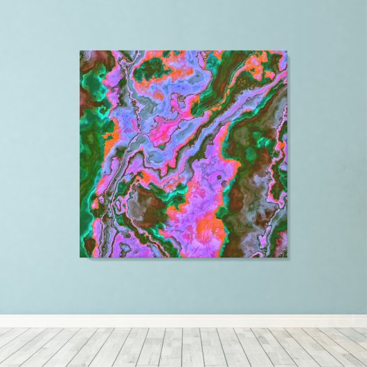 サワーマーブルキャンバス印刷 キャンバスプリント (インサイチュ (ウッドフロア))