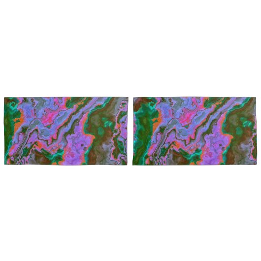 サワーマーブル枕ケース 枕カバー (正面-セット)