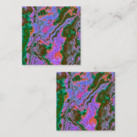 サワーマーブル スクエア名刺 (正面/裏面)