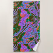 サワーマーブル ビーチタオル (正面)