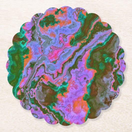 サワーマーブル ペーパーコースター (正面)