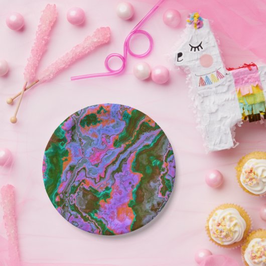 サワーマーブル ペーパープレート (パーティー)
