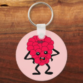 サワーラズベリー:悪いフルーツ集団 キーホルダー (正面)