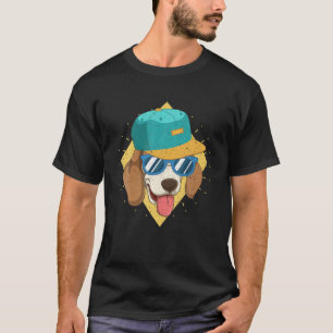 サンおもしろいグラスハットドッグ好き犬のオーナー動物be tシャツ