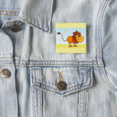 サンおもしろいサファリの動物の漫画のライオン 缶バッジ