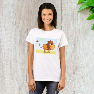 サンおもしろいサファリの動物の漫画のライオン Tシャツ