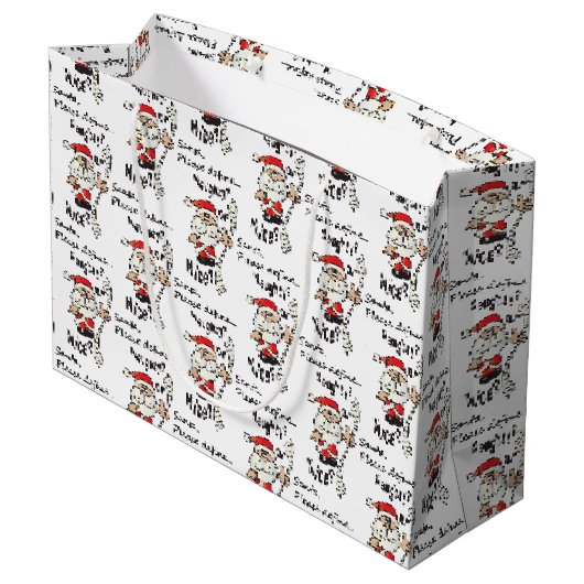 サンおもしろいタいけなまたはニース ラージペーパーバッグ (裏面アングル)