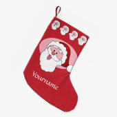 サンおもしろいタカスタムストッキング スモールクリスマスストッキング (正面 (吊り時))