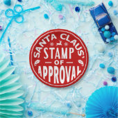 サンおもしろいタクロースのクリスマス承認スタンプパーティー ペーパープレート (パーティー)