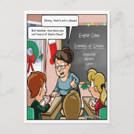 サンおもしろいタクロースプンクリスマスはがき ポストカード