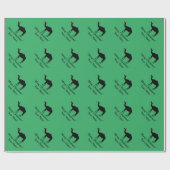 サンおもしろいタクロースラクカスタムアメルグリーンクリスマス ラッピングペーパー (フラット)