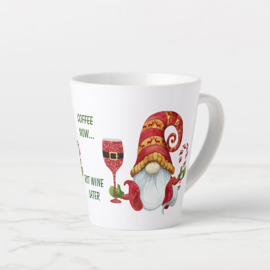 サンおもしろいタパーティー格言 カフェラテマグ (右アングル)