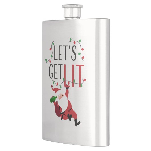 サンおもしろいタレッツがクリスマスのスローガンを掲げる フラスク (左)