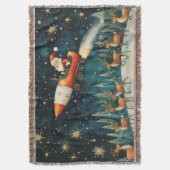 サンおもしろいタレトロクリスマスイブブランケット スローブランケット (正面縦)