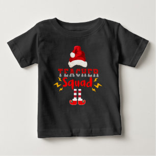 サンおもしろいタ先生団 – クリスマスおもしろい ベビーTシャツ