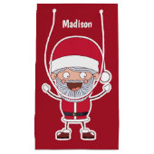 サンおもしろいタ名前をカスタムするとカラー抱き枕 スモールペーパーバッグ (正面)