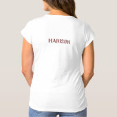 サンおもしろいタ名前をカスタムする服 Tシャツ (裏面)