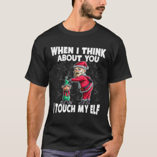 サンおもしろいタ小妖精や小人チストマスガギフト醜い小人クリス Tシャツ