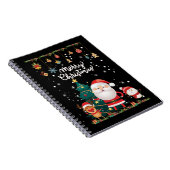 サンおもしろいタ、雪だるま、トナカイメリークリスマス ノートブック (右側)