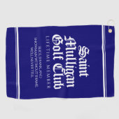 サンおもしろいマリガンゴルフクラブライフタイムメンバー ゴルフタオル (横)