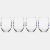 サンおもしろいマリガンゴルフクラブライフタイムメンバー ステムなしワイングラス (左)