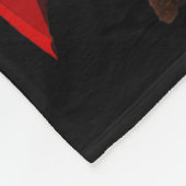 サンおもしろいメ頭が切れるルカートは傘の下に フリースブランケット (角)