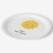 サンお洒落ベビーシャワー ペーパープレート (アングル)
