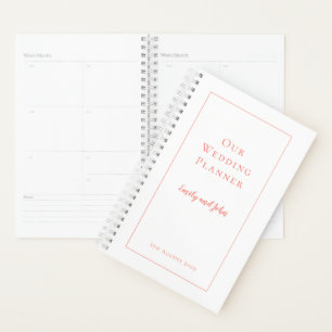 サンかわいらしゴタイポグラフィ縁どと結婚 プランナー手帳