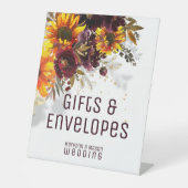 サンきらめくとワインのギフトと封筒 台座サイン (正面)