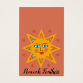 サンきらめくイヤリングネックレスジュエリーディスプレイカード (正面)