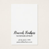 サンきらめくイヤリングネックレスジュエリーディスプレイカード (裏面)