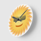 サンさん ラウンド壁時計 (傾斜)