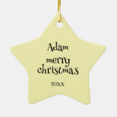 サンすてきタオーナメント、クリカラフルスマス セラミックオーナメント (裏面)