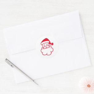 サンすてきタクロースクリスマスホリデーステッカー ラウンドシール