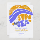 サンとシー ビーチパーティー ご招待 招待状 (正面/裏面)