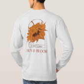 サンと開花 Tシャツ (裏面)