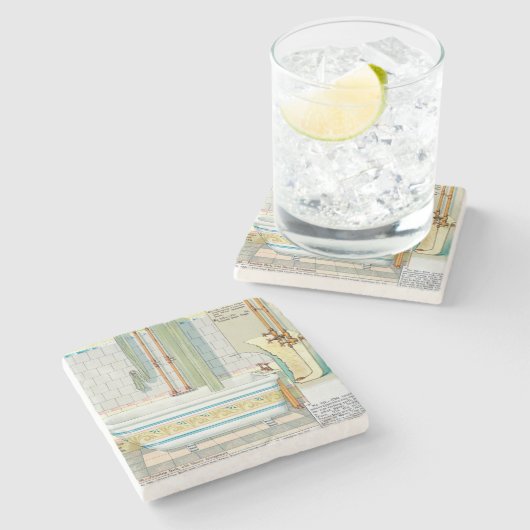 サンのカタログからの改良された浴室そしてシャワー ストーンコースター (横)