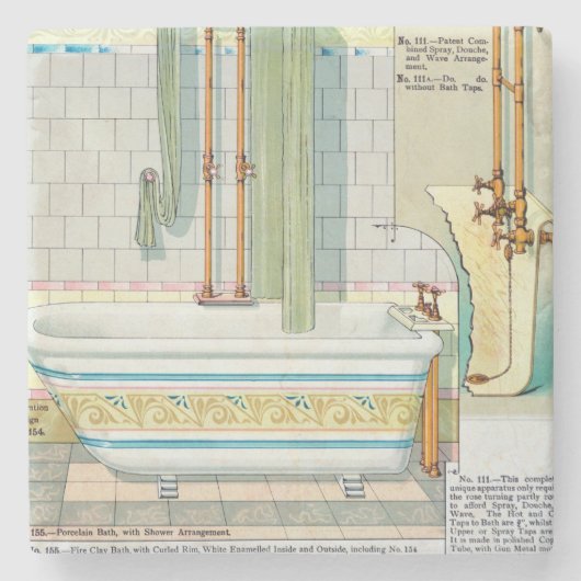 サンのカタログからの改良された浴室そしてシャワー ストーンコースター (正面)