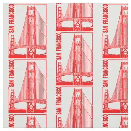 サンのフランシスコ金ゲート橋 ファブリック (見本)