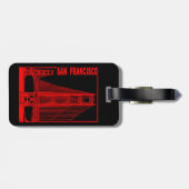 サンのフランシスコ金ゲート橋 ラゲッジタグ (裏面横)