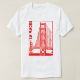 サンのフランシスコ金ゲート橋 Tシャツ