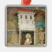 サンの教会で祈るSt Francis メタルオーナメント (正面)